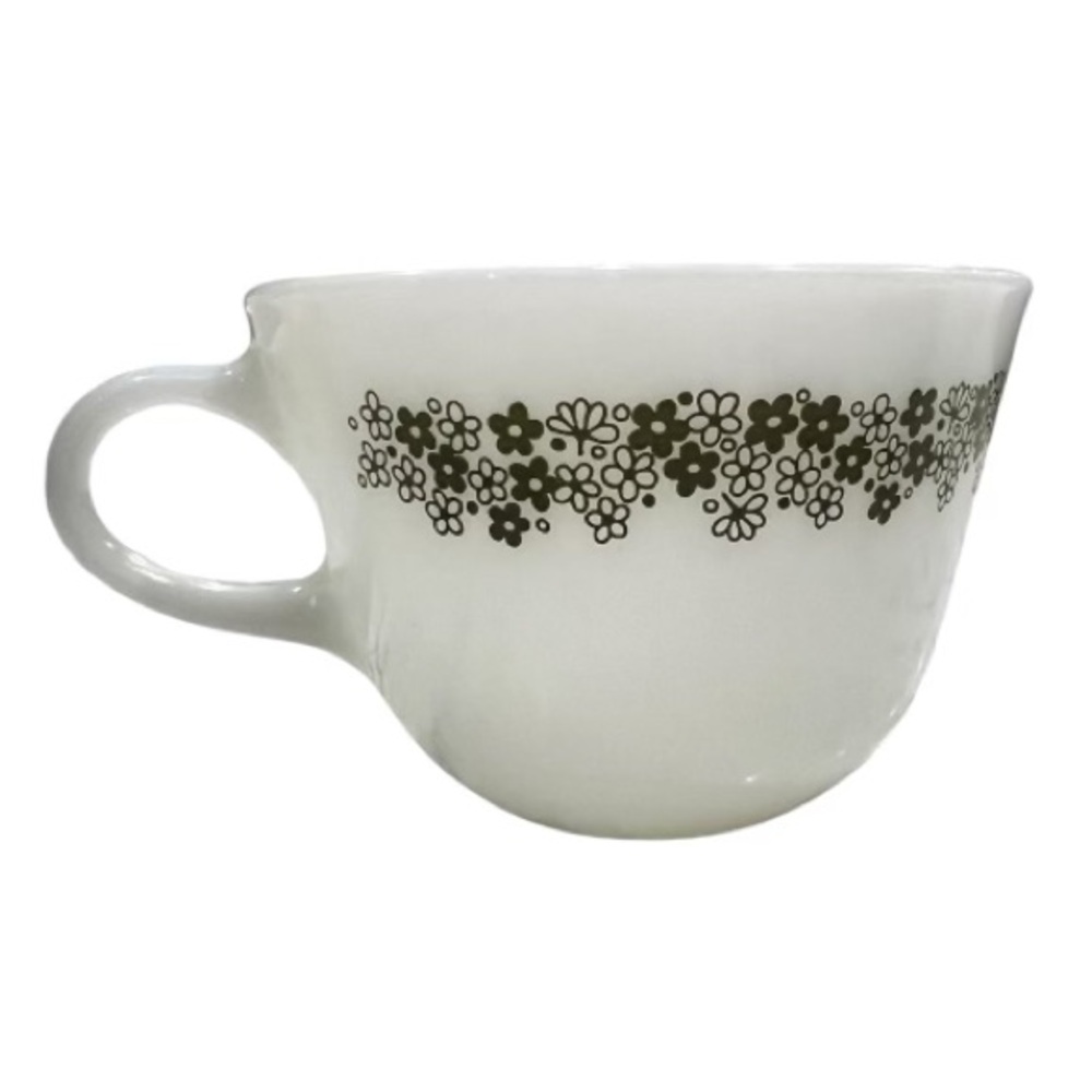 Pyrex by Corning ware Spring Blossom Milk Glass Mug
